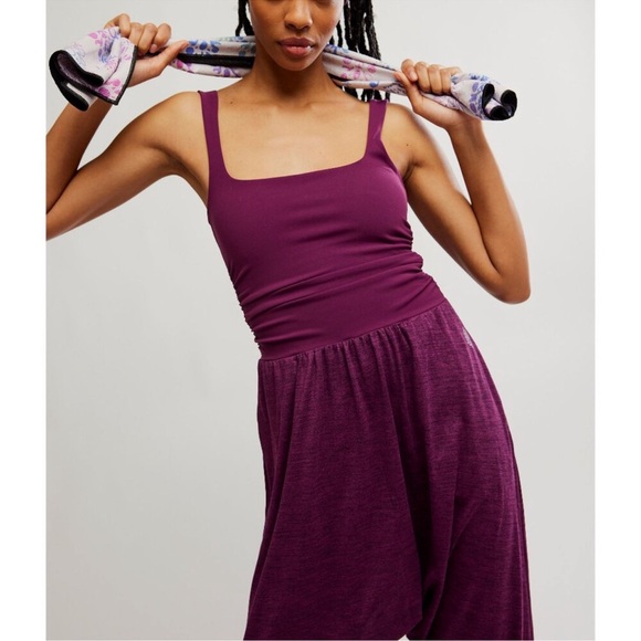 FP MOVEMENT Shiny Happy One Piece / Black Cherry NWT - Picture 7 of 12